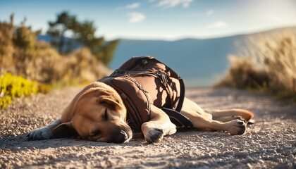 熱中症でぐったりする犬