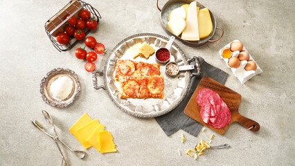 Pizza with Fresh and Healthy Ingredients