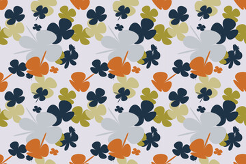 Flowers Seamless Pattern Little Floral Liberty Seamless Texture Background. Spring, Summer Romantic Blossom Flower Garden Seamless Pattern for Your Designs