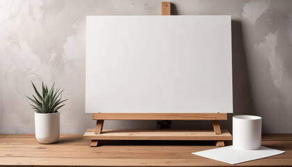 Mock Up White Board For Design Presentation