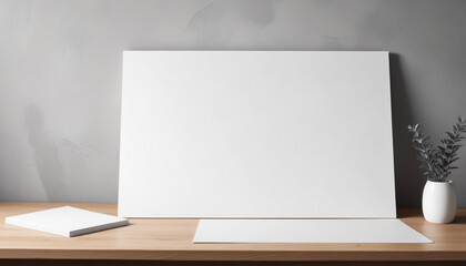 Mock Up White Board For Design Presentation