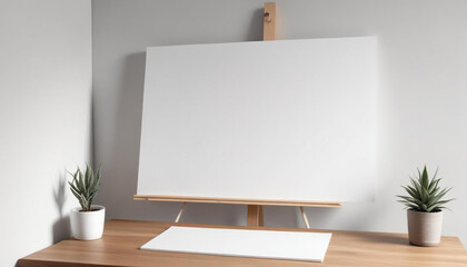 Mock Up White Board For Design Presentation