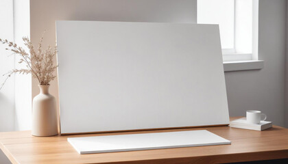 Mock Up White Board For Design Presentation