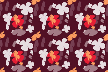 Floral Pattern Design Little Floral Liberty Seamless Texture Background. Spring, Summer Romantic Blossom Flower Garden Seamless Pattern for Your Designs