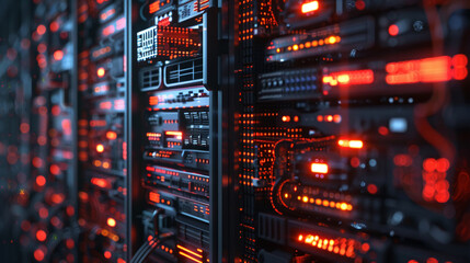 An AI-powered firewall protecting a computer network. technology AI