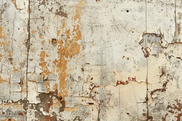 Obraz premium A wall with a lot of cracks and peeling paint