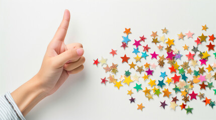 Success concept on white background office.