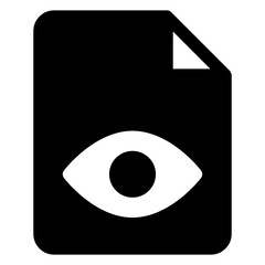 eye glyph icon vector illustration  isolated on white background