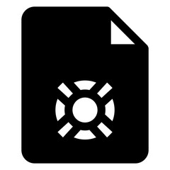 lifebuoy glyph icon vector illustration  isolated on white background