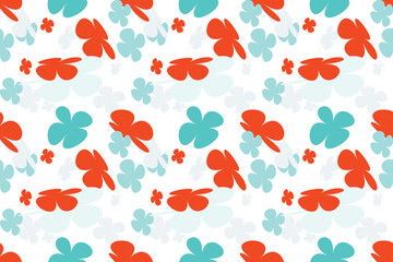 Pattern With Simple Pretty Small Flowers, Little Floral Liberty Seamless Texture Background. Spring, Summer Romantic Blossom Flower Garden Seamless Pattern for Your Designs