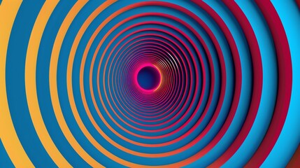Naklejka premium Abstract Circular Design in Vibrant Hues Background