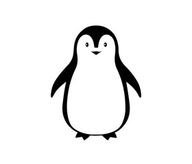 penguin vector icon logo cartoon character fish salmon illustration doodle