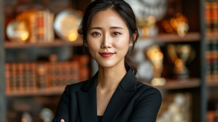 Businesswoman in Spice Shop, Korean Executive, Female Entrepreneur, Female Entreprene