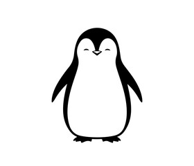 penguin vector icon logo cartoon character fish salmon illustration doodle