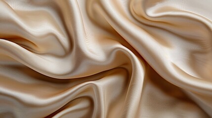 Fototapeta premium Luxurious Beige Fabric Drape Elegance