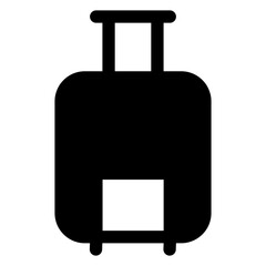 suitcase glyph icon vector illustration  isolated on white background