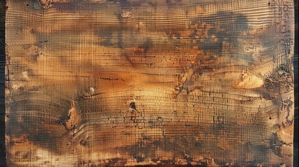 Aged scratched wood finish