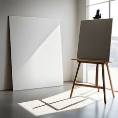 Empty picture in art studio