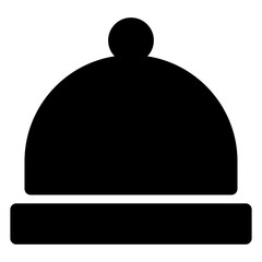 cloche glyph icon vector illustration  isolated on white background