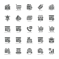 Product Features icon pack for your website, mobile, presentation, and logo design. Product Features icon glyph design. Vector graphics illustration and editable stroke.