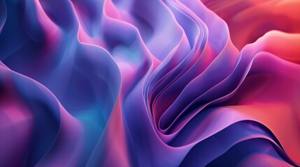 Obraz premium Abstract Wavy Background in Vibrant Hues