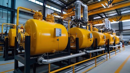 Industrial Generator Room Ready for Operation