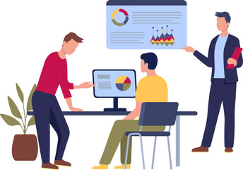 Business Team Work Briefing