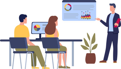 Business Team Work Briefing