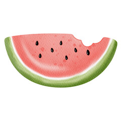 Watercolor watermelon.