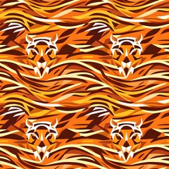pattern with tiger