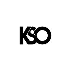 kso typography letter monogram logo design