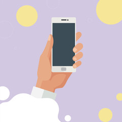 Hand Holding Smartphone