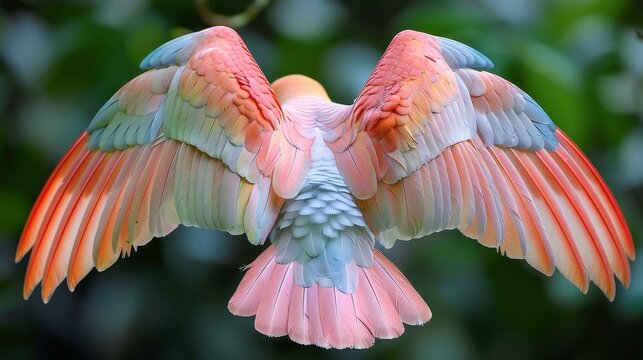 Vibrant, Colorful Parrot in Flight