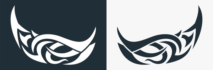 Obraz premium tribal tatoo wings background abstract art textures