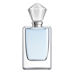 Perfume Bottle on white background, realistic illustration