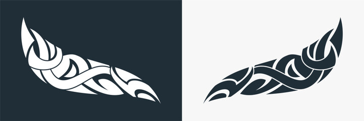 tribal tatoo wings background indian art and decorative elements © Maxter Creative