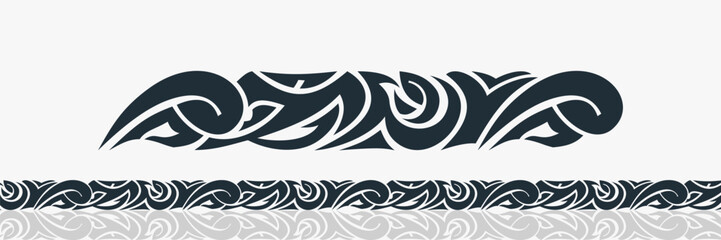 tribal tatoo background seamless ornate frame designs and borders