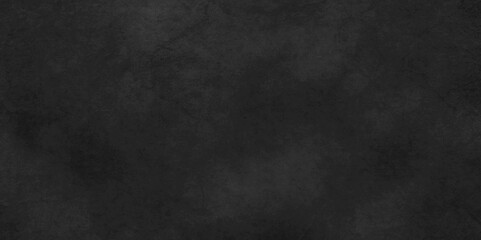 Obraz premium Old wall stone for dark black distressed grunge background wallpaper. rough concrete wall. Abstract black stone wall texture grunge rock surface. dark gray background backdrop. wide panoramic banner.