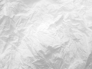 Abstract crumpled texture white tissue background