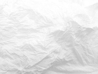 Abstract crumpled texture white tissue background