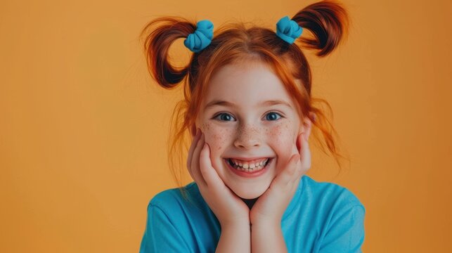 The Smiling Freckled Girl