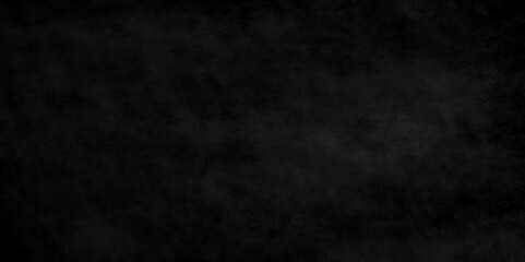 Old wall stone for dark black distressed grunge background wallpaper. rough concrete wall. Abstract black stone wall texture grunge rock surface. dark gray background backdrop. wide panoramic banner.