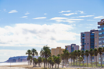 Urbanova beach near Alicante city in Spain