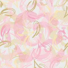 Abstract tropical foliage background in pastel olive green colors.  Abstract design of leaves and flowers.