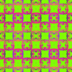 Trendy Seamless Pattern Stippled Circles Texture Vector Retro Colors Abstract Background.   Hand drawn seamless abstract pattern from tiles.