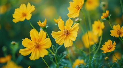 The Vibrant Yellow Flowers