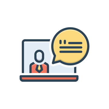 Color illustration icon for paraphrase