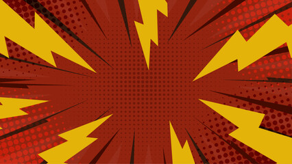 Pop art comic background Cartoon Vector Illustration, Illustration material American comic style