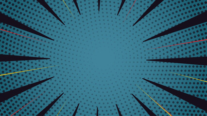 Comic style background in flat design. Collection of comic speech theme design template © petrukjowodesign
