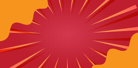 Flat comic style wallpaper